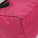 PRADA Shoulder Bag Nylon Pink Silver Auth 129631-17