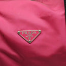 PRADA Shoulder Bag Nylon Pink Silver Auth 129631-19