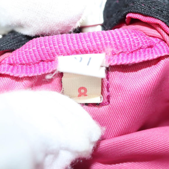 PRADA Shoulder Bag Nylon Pink Silver Auth 129631