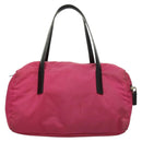 PRADA Shoulder Bag Nylon Pink Silver Auth 129631-2