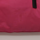 PRADA Shoulder Bag Nylon Pink Silver Auth 129631-3