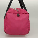 PRADA Shoulder Bag Nylon Pink Silver Auth 129631-4
