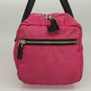PRADA Shoulder Bag Nylon Pink Silver Auth 129631-5