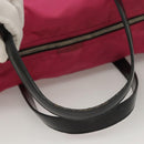 PRADA Shoulder Bag Nylon Pink Silver Auth 129631-8