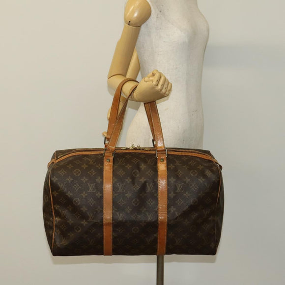 LOUIS VUITTON Monogram Sac Souple 45 Boston Bag M41624 LV Auth 129635