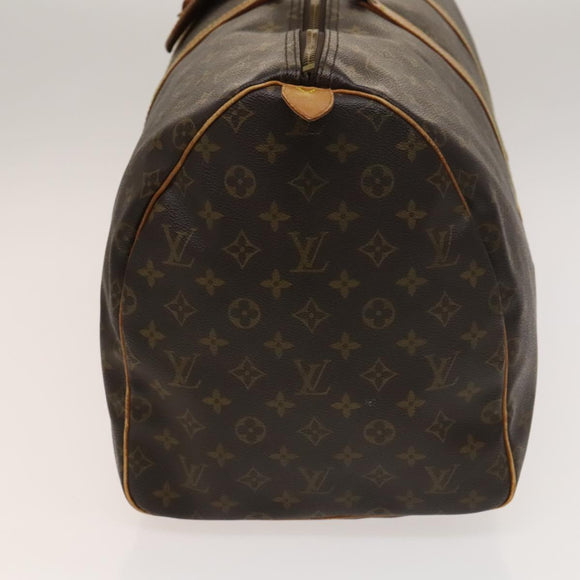 LOUIS VUITTON Monogram Keepall 55 Boston Bag M41424 LV Auth 129636