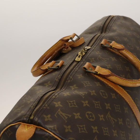 LOUIS VUITTON Monogram Keepall 55 Boston Bag M41424 LV Auth 129636