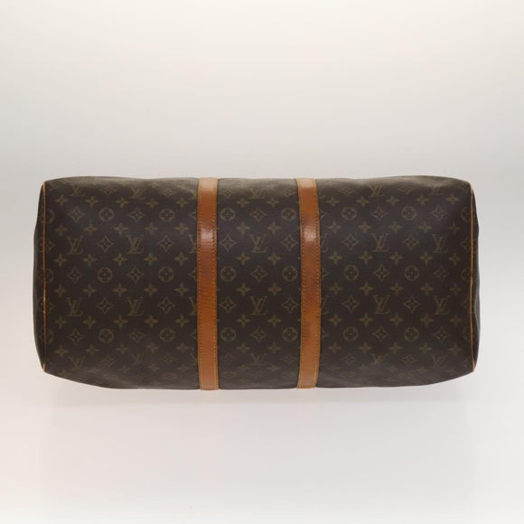 LOUIS VUITTON Monogram Keepall 55 Boston Bag M41424 LV Auth 129636