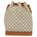 LOUIS VUITTON Damier Azur Noe Shoulder Bag N42222 LV Auth 129640-2