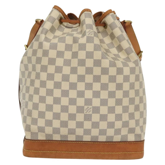 LOUIS VUITTON Damier Azur Noe Shoulder Bag N42222 LV Auth 129640