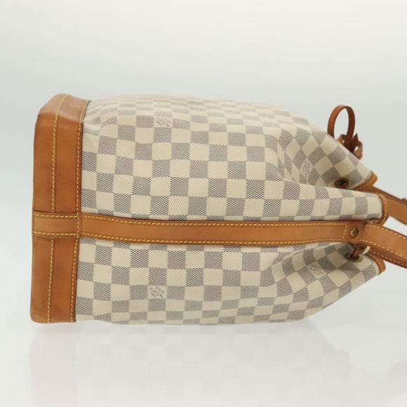 LOUIS VUITTON Damier Azur Noe Shoulder Bag N42222 LV Auth 129640