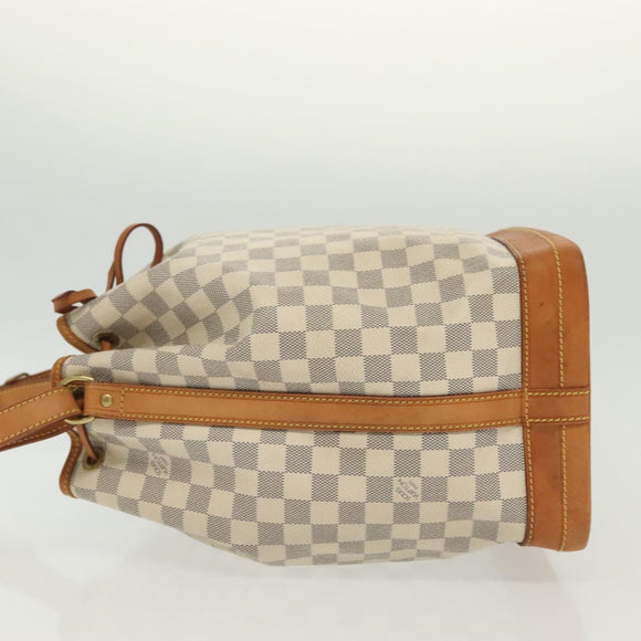 LOUIS VUITTON Damier Azur Noe Shoulder Bag N42222 LV Auth 129640
