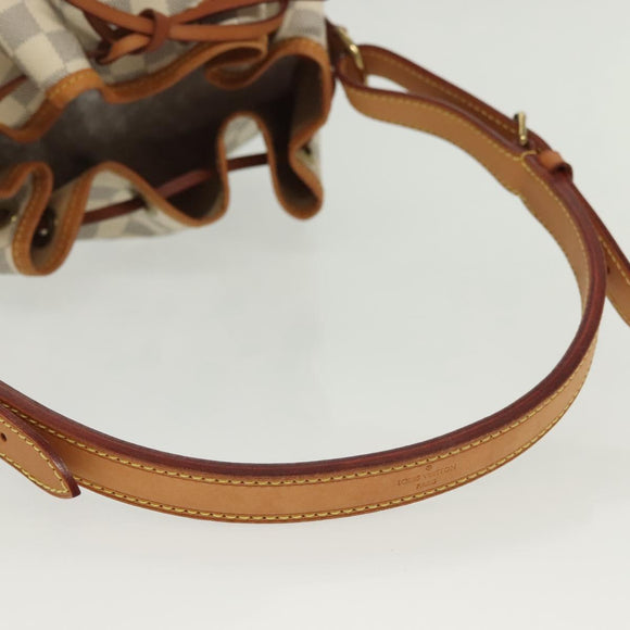 LOUIS VUITTON Damier Azur Noe Shoulder Bag N42222 LV Auth 129640