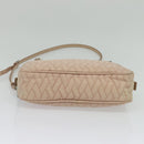PRADA Chain Shoulder Bag Nylon 2way Pink Silver Auth 129644-5