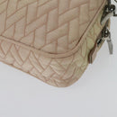 PRADA Chain Shoulder Bag Nylon 2way Pink Silver Auth 129644-17