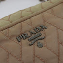 PRADA Chain Shoulder Bag Nylon 2way Pink Silver Auth 129644-18