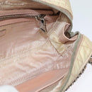 PRADA Chain Shoulder Bag Nylon 2way Pink Silver Auth 129644-20