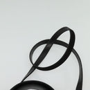 Salvatore Ferragamo Hand Bag Suede 2way Black Silver Auth 129645-15