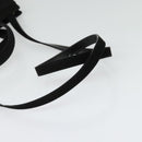 Salvatore Ferragamo Hand Bag Suede 2way Black Silver Auth 129645-8