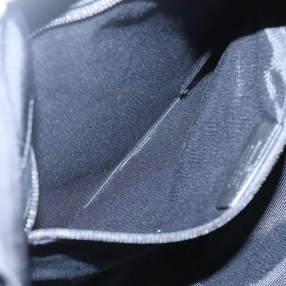 Salvatore Ferragamo Chain Shoulder Bag Nylon Black Auth 129646