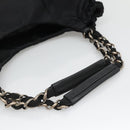 Salvatore Ferragamo Chain Shoulder Bag Nylon Black Auth 129646-7