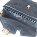 Christian Dior Shoulder Bag Leather Black Gold Auth 129647-10