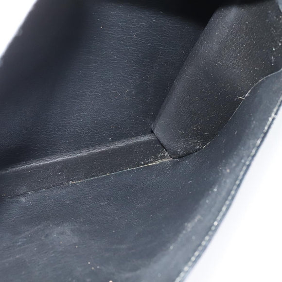 Christian Dior Shoulder Bag Leather Black Gold Auth 129647