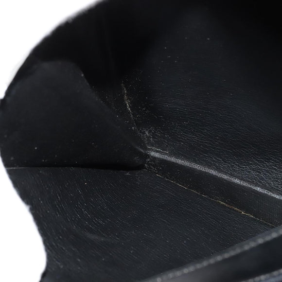 Christian Dior Shoulder Bag Leather Black Gold Auth 129647