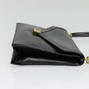 Christian Dior Shoulder Bag Leather Black Gold Auth 129647-4