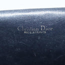 Christian Dior Trotter Canvas Shoulder Bag Navy Gold Auth 129648-18