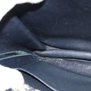 Christian Dior Trotter Canvas Shoulder Bag Navy Gold Auth 129648-20