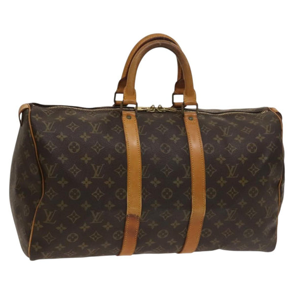 LOUIS VUITTON Monogram Keepall 45 Boston Bag M41428 LV Auth 129657