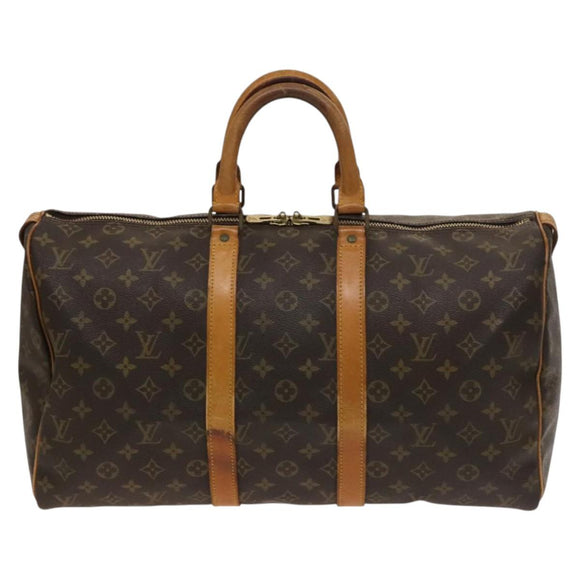LOUIS VUITTON Monogram Keepall 45 Boston Bag M41428 LV Auth 129657