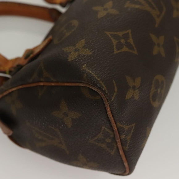 LOUIS VUITTON Monogram Mini Speedy Hand Bag M41534 LV Auth 129662