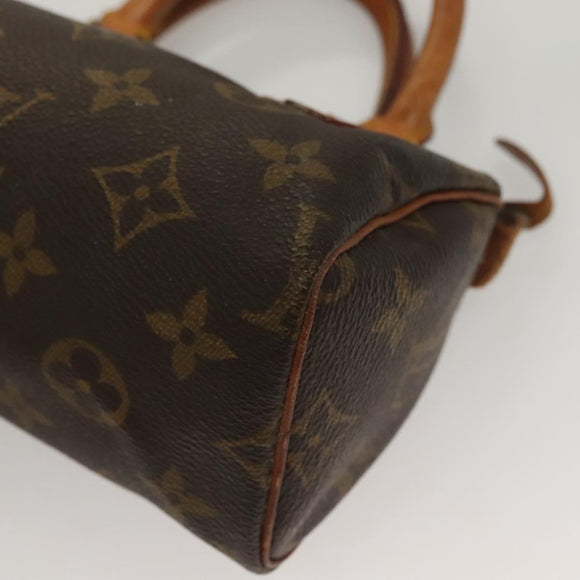 LOUIS VUITTON Monogram Mini Speedy Hand Bag M41534 LV Auth 129662