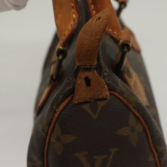 LOUIS VUITTON Monogram Mini Speedy Hand Bag M41534 LV Auth 129662