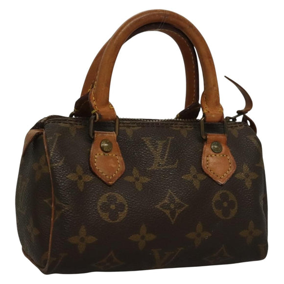 LOUIS VUITTON Monogram Mini Speedy Hand Bag M41534 LV Auth 129662