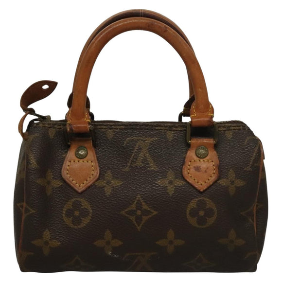 LOUIS VUITTON Monogram Mini Speedy Hand Bag M41534 LV Auth 129662