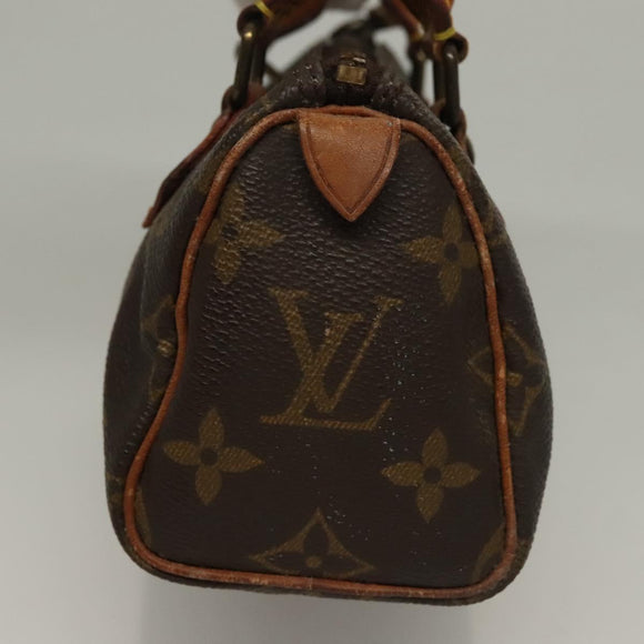 LOUIS VUITTON Monogram Mini Speedy Hand Bag M41534 LV Auth 129662