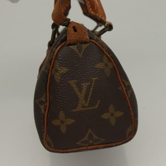 LOUIS VUITTON Monogram Mini Speedy Hand Bag M41534 LV Auth 129662