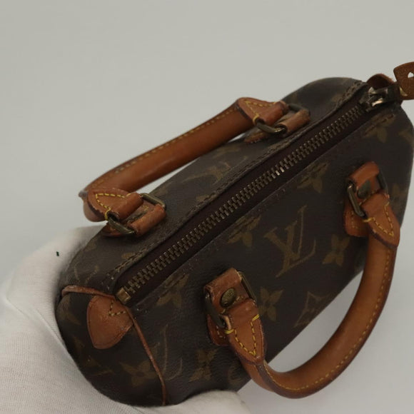 LOUIS VUITTON Monogram Mini Speedy Hand Bag M41534 LV Auth 129662