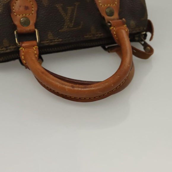 LOUIS VUITTON Monogram Mini Speedy Hand Bag M41534 LV Auth 129662