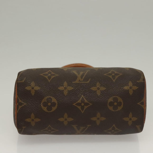 LOUIS VUITTON Monogram Mini Speedy Hand Bag M41534 LV Auth 129662