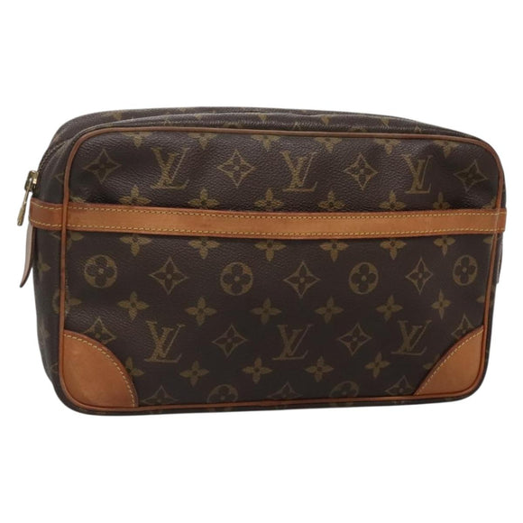 LOUIS VUITTON Monogram Compiegne 28 Clutch Bag M51845 LV Auth 129666