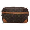 LOUIS VUITTON Monogram Compiegne 28 Clutch Bag M51845 LV Auth 129666-13