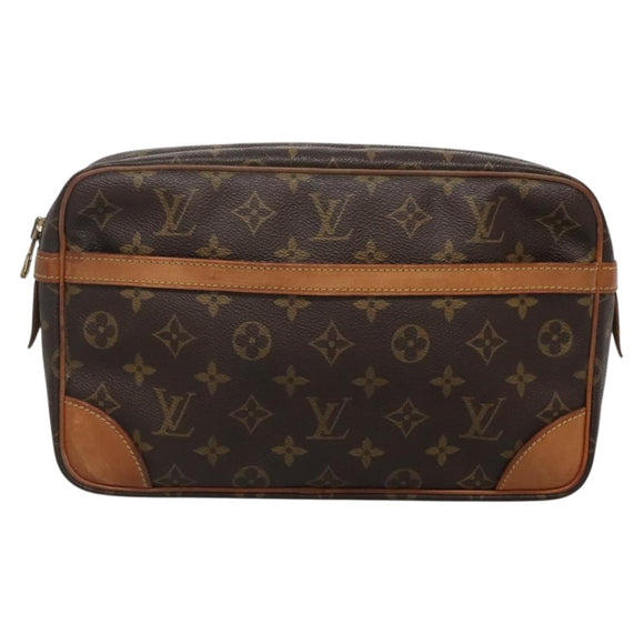 LOUIS VUITTON Monogram Compiegne 28 Clutch Bag M51845 LV Auth 129666