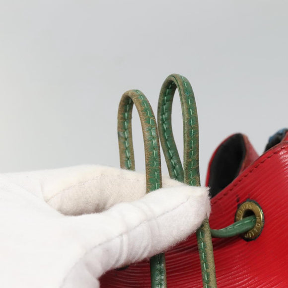 LOUIS VUITTON Epi Toriko Color Noe Bag Red Blue Green M44084 LV Auth 129671