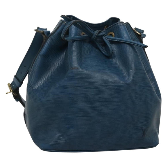 LOUIS VUITTON Epi Petit Noe Shoulder Bag Blue M44105 LV Auth 129672