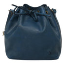 LOUIS VUITTON Epi Petit Noe Shoulder Bag Blue M44105 LV Auth 129672-13