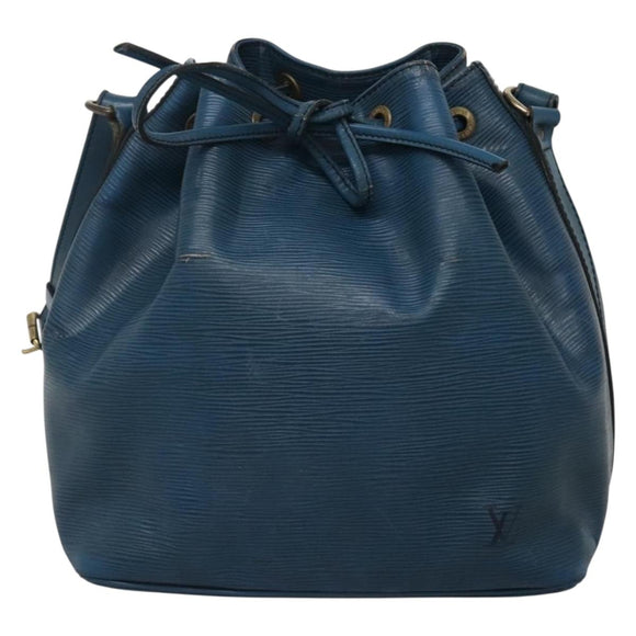 LOUIS VUITTON Epi Petit Noe Shoulder Bag Blue M44105 LV Auth 129672